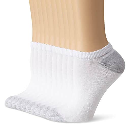 amazon, Hanes No Show Soft Moisture-Wicking Socks