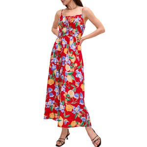 ann taylor, Ann Taylor Floral Gathered Maxi Dress