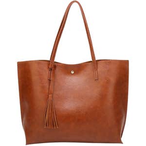 amazon, Dreubea Soft Faux Leather Tote Shoulder Bag