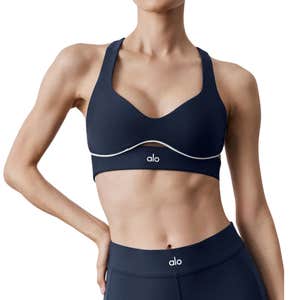 ALO Airlift Speedwork Bra in Navy