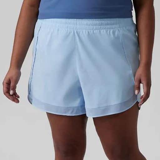 athleta, Athleta Mesh Racer Run Short 4"