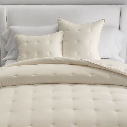 potterybarn, Pottery Barn Belgian Flax Linen Comforter