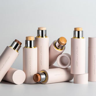 Westman Atelier; tubes of Westman Atelier foundation against a neutral background