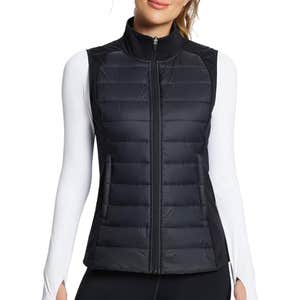 amazon, baleaf Womens Lightweight Warm Puffer Vest Winter Running Sleeveless Jacket