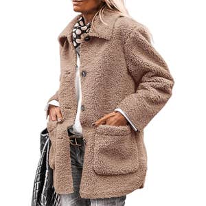 amazon, PRETTYGARDEN Fleece Sherpa Coats Winter Outfits