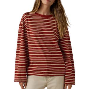 nordstrom, Faherty Stripe Sunwashed Organic Cotton Top