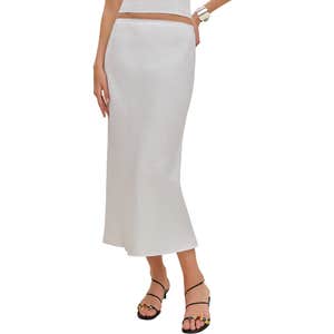 reformation, Reformation Layla Linen Skirt