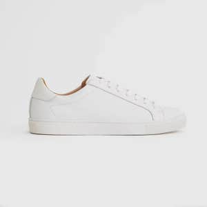 100% Leather Everyday Sneaker in White