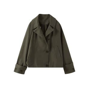 Hooded Short Trench Coat