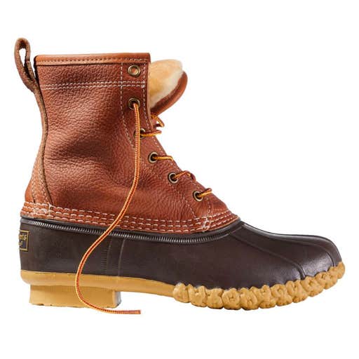 llbean, L.L.Bean 8" Shearling-Lined Insulated Bean Boots