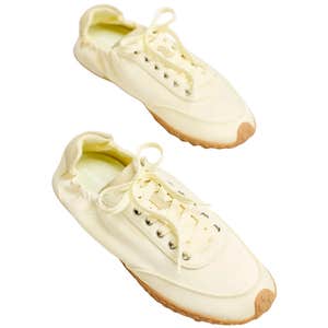 anthropologie, HOFF Bridge Satin Scrunch Sneakers