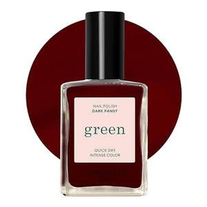 Manucurist Green Nail Polish Dark Pansy - Burgundy Dark Red Nail Polish 
