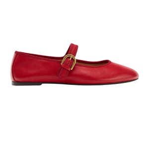 zara, ZARA Flat Leather Ballet Flats