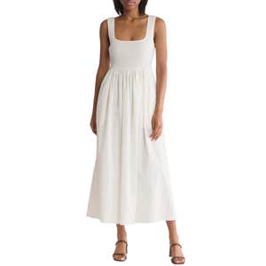 WAYF Smocked Fit & Flare Sundress