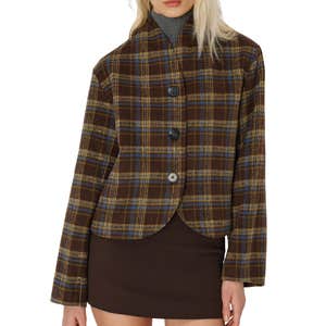 Reformation Owen Plaid Jacket