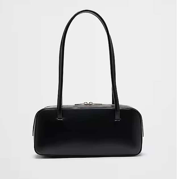 Vegan Leather East West Top Handle Bag