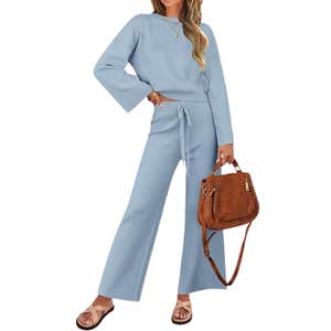 amazon, ZESICA 2 Piece Knit Sweater Lounge Set