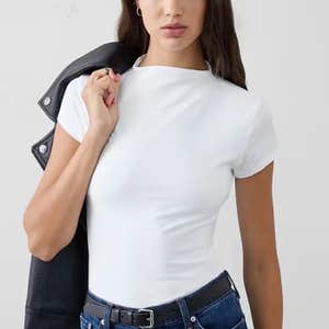 Banana Republic Factory Soft Stretch Mock-Neck Top