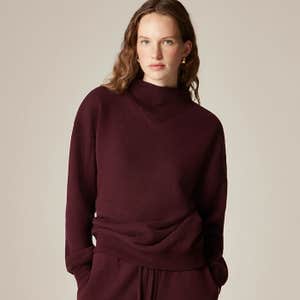 J.Crew Heritage terry mockneck sweatshirt