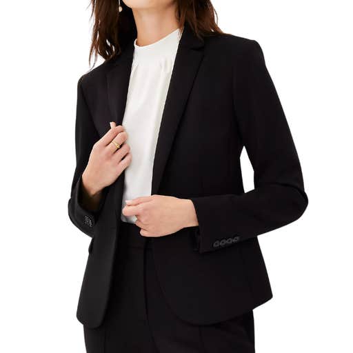 ann taylor, Ann Taylor The One-Button Blazer In Double Knit