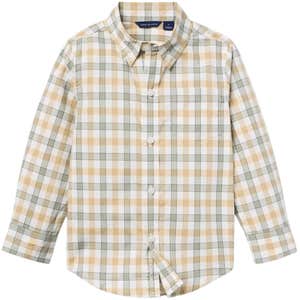 Janie and Jack Plaid Poplin Shirt