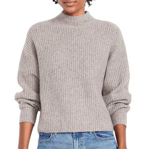Old Navy SoSoft Cropped Mock-Neck Sweater
