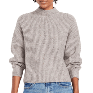 Old Navy SoSoft Cropped Mock-Neck Sweater