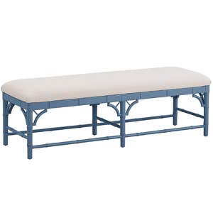 Ballard Designs Dayna Bench with Sandberg Parchment Seat