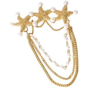 Classicharms Lila Starfish Waterfall Brooch