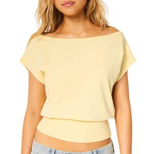 hollister co., Hollister Banded Off-the-Shoulder Top