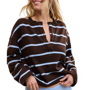 american eagle, Aerie Alumni Henley Sweatshirt