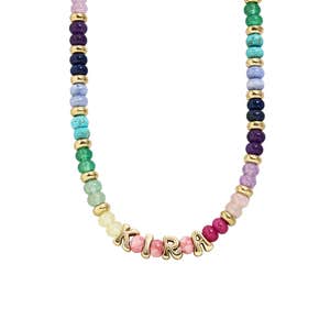 Semi-Precious Custom Bubble Necklace