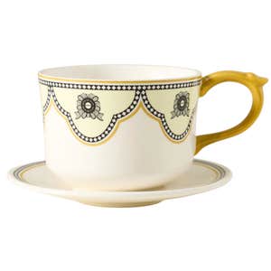 anthropologie, AnthroHome Louella Stoneware Mug & Saucer
