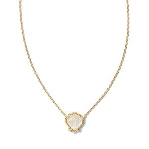 kendra scott brynne shell short pendant necklace