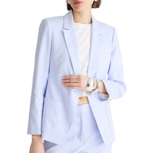 j.crew, J.Crew Helena Blazer In Stretch Linen Blend