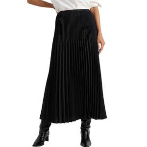 quince, Quince Pleated Matte Midi Skirt