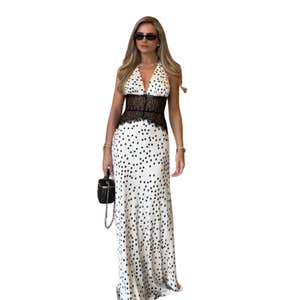 Ella Strapless Chiffon Maxi Dress