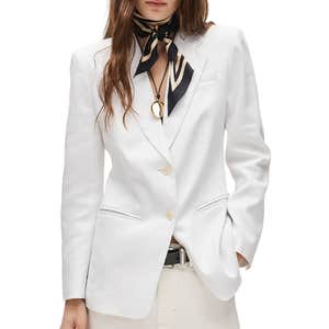 j.crew, J.Crew Margeaux Stretch Linen Blend Blazer
