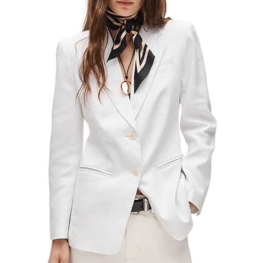 j.crew, J.Crew Margeaux Stretch Linen Blend Blazer