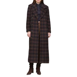 Avec Les Filles Double Breasted Tailored Maxi Coat