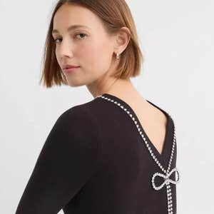 Loft Reversible Jeweled Bow Top