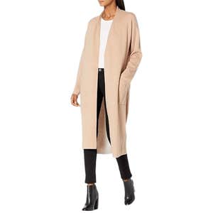 Cable Stitch Double Faced Open Front Cardigan