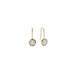Fallon 18K Gold Bezel Earrings