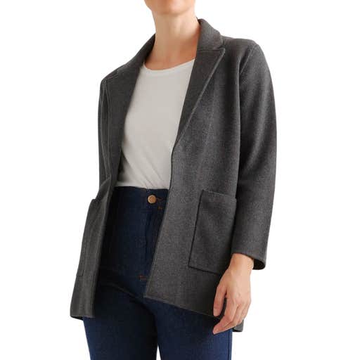 quince, Quince 100% Organic Cotton Knit Blazer