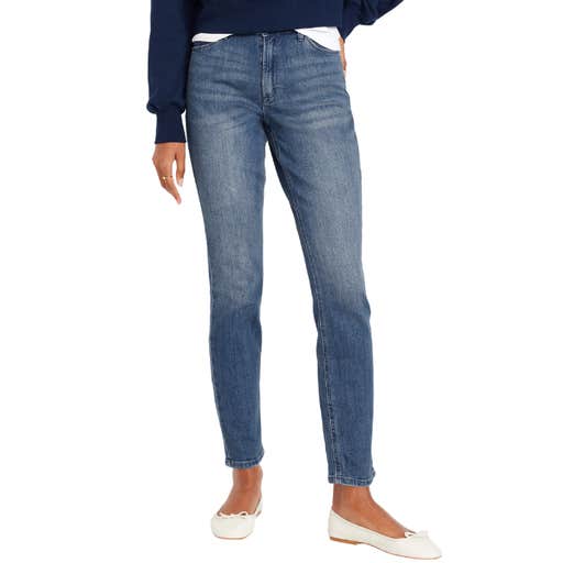 old navy, Old Navy High-Waisted Wow Straight Ankle Jeans
