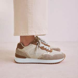 Next Leather Panel Detail Chunky Lace-Up Joggers