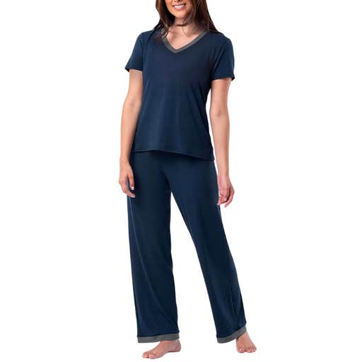 amazon, Fruit Of The Loom Short Sleeve Tee And Pant Pajama Set