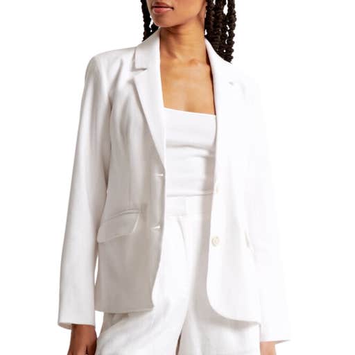abercrombie, Abercrombie & Fitch Linen-Blend Blazer