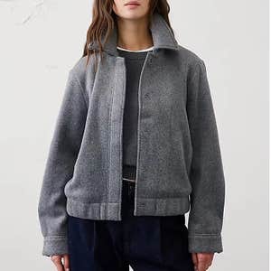 Knit Melton Short Jacket