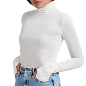 nordstrom, Marcella Eloise Turtleneck Semisheer Jersey Top